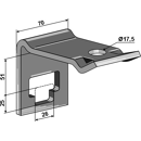 Bride de fixation pour dent 25 - 51 mm adapt. BlackSteel©
