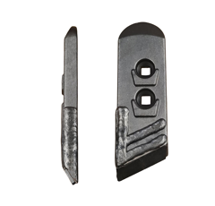 Pointe Gauche avec plaquettes carbure et rechargement UNIA 1153152 adaptable