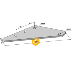 Verstärkungsfeder für Mischwagen LOGIFEED & R.M.H. 8VR040400 Nachbau  