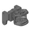 Zugmaul manuell, absteckbar,Lochabstand 100 mm, Ø 31,5 mm Bolzen,Fendt Farmer, AGCO-Grau   