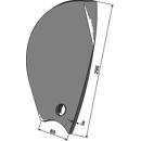 Randleitblech - rechts 101IND1482R Pöttinger Nachbau