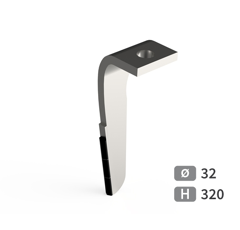 Dent de herse rotative Gauche 3 plaquettes carbure, fixation rapide RABEWERK 8437.77.02 adaptable