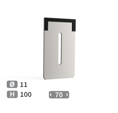 Grattoir avec plaquettes carbure PÖTTINGER 435801/435802 adaptable
