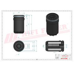 Filtre à gasoil adaptable HIFI FILTER SN40705
