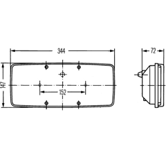 Rücklicht für Landmaschinen 0015446903 Nachbau
