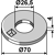 Scheibe 70x4x26,5 – Nachbau  