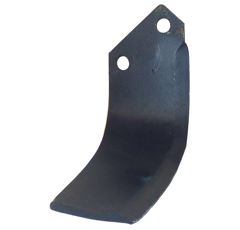 Lame droite courbée 80 x 7 mm pour fraise CELLI adaptable - BlackSteel©