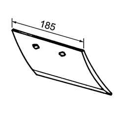 Soc de rasette gauche pour charrue KVERNELAND 066873R origine