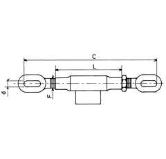 Tendeur pour stabilisateur 245 mm adaptable