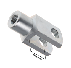 Gabelkopf verzinkt 71752 M 20x40 