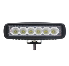 Phare de travail Rectangulaire 6 LED 10 - 30V 18W 1350 lumens