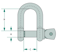 Manille Ø 1/4“