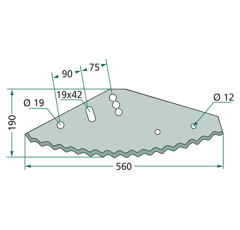 Couteau mélangeuse avec revêtement 527527015 origine