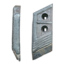 Pointe décalée Gauche carbure et rechargement pour charrue GRÉGOIRE BESSON 173342 adaptable