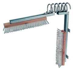 Rückenscheuerleiste - Bürste mit Holzrücken