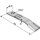 Fléau droit 330 x 80 x 10 mm pour broyeur HUMUS 453251 adaptable