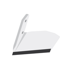 Aileron Gauche de déchaumeur avec plaquettes carbure KVERNELAND A135467286 adaptable