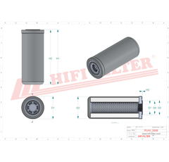 Filtre hydraulique adaptable HIFI FILTER SH67784V