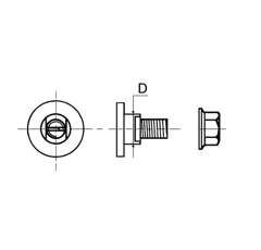 Axe de couteau pour faucheuse KUHN 56210100 adaptable (blister de 4)