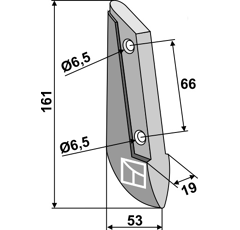 Soc pour semoir SAXONIA 3200-25-003 adaptable - BlackSteel©