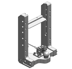 Lagerbock HVLB,W= 390 S32, K80, John Deere 8R, 8RX, Grün, Scharmüller