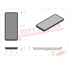 Filtre habitacle adaptable HIFI FILTER SC80147