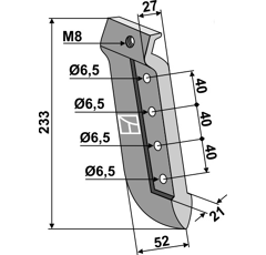 Soc pour semoir ISARIA 3189948 adaptable - BlackSteel©