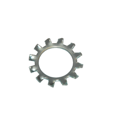 Zahnscheibe verzinkt, außengezahnt M6 
