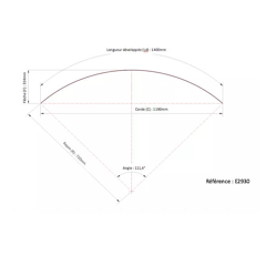 Kotflügel für Traktor-Vorderrad - DUNLOFLEX 1400x410 E2930