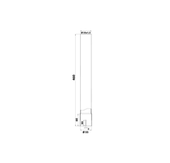 Tuyau d'échappement 460 mm pour tracteur CLAAS/RENAULT 7700688330 adaptable