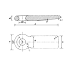 Anneau d'attelage plat 27 T