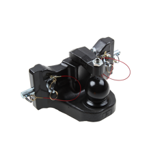 Kugeleinsatz Kugel 80,W= 335 S30, Schwarz  Rockinger