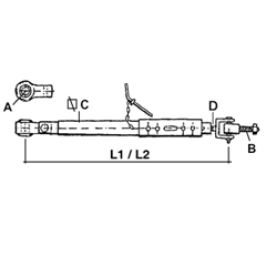 Stabilisateur pour tracteur FIAT 5197252 adaptable