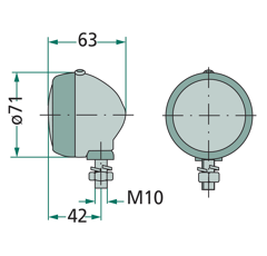 Feu de position montage avant - HELLA adaptable