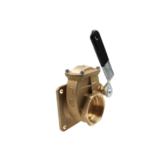 Messingschieber mit Handhebel Art.0034Flansch / Gewindeschieber MZ