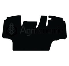 Tapis de sol en velours noir cabine pour tracteur CASE IH série MX adaptable