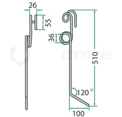 Peigne pour semoir EINBÖCK 15.099 adaptable