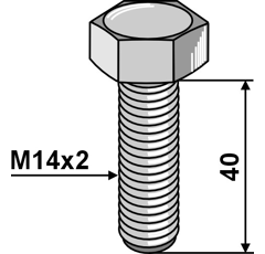 Boulon à tête hexagonal M14 adaptable - BlackSteel©