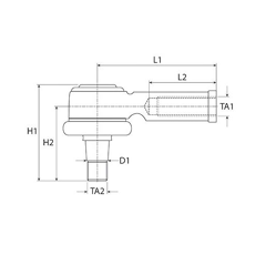 Rotule de direction gauche pour tracteur FORD 81878550 adaptable
