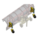 Paire de roue de terrage pour lame de déneignement - RABAUD