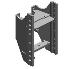 Lagerbock HVLB, W= 330 S32, Case Farmall A, Farmall C EP, Schwarz, Scharmüller