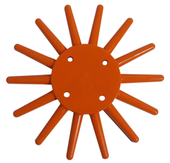 Etoile plastique pour bineuse à doigts Ø 250 mm souple - KULT
