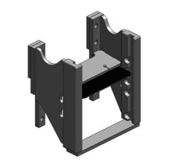 Lagerbock HVLB,W= 325 JSV, S26, kurz, New Holland Schwarz      