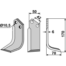 Fräsmesser Rechts 170 x 50 Nibbi Bruno Nachbau