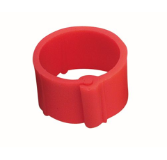 Lot de 100 bagues rouges à clips- CHICK'A