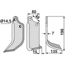 Fräsmesser - rechts M29100405R Maschio Original