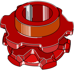 Taschenrad Ø135 696954