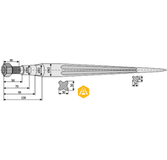 Sternzinken für Lader FROST 17049 Nachbau