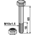 Boulon M10x1,5 x 18 x 65 pour broyeur adaptable - Blacksteel©