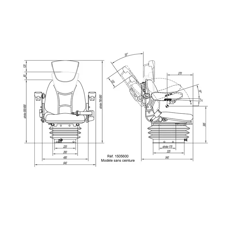 Siège pneumatique - RM62 210 | Générique